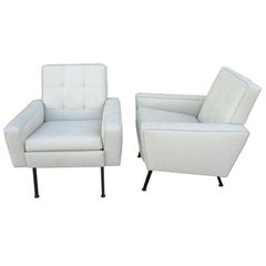 Pair of French Lounge Chairs by Erton