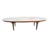 Ovale Marble top Coffee Table