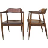 Antique Set of 4 Solid Maple Chairs