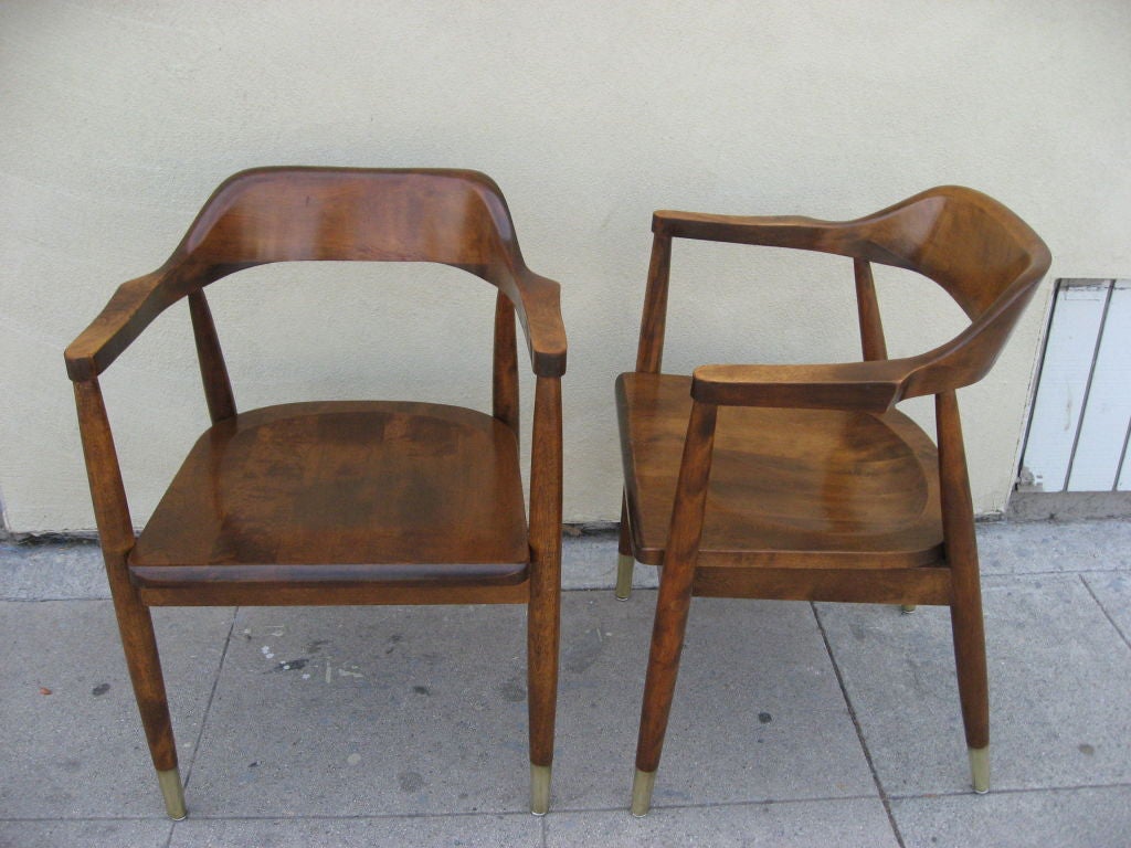 Set of 4 Solid Maple Chairs