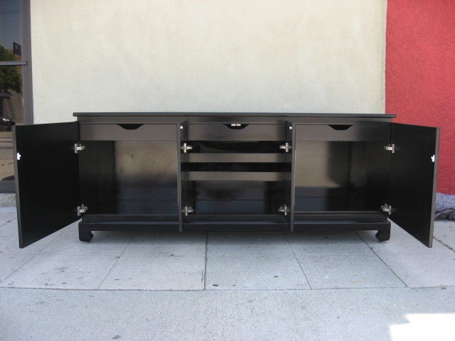American Elegant Asian Modern Sideboard in the style of James Mont