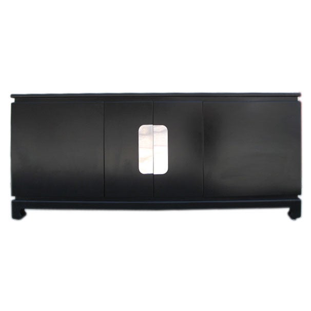 Elegant Asian Modern Sideboard in the style of James Mont