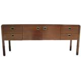 Streamlined Walnut Credenza