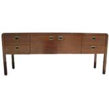 Streamlined Walnut Credenza