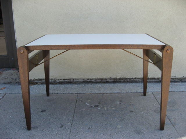 Unusual Credenza Cart with 4 folding tables by John Keal 3