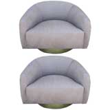 Pair of Swivel Chairs by Milo Baughman Pair of Swivel Chairs by Milo Baughman