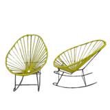 Pair of Iron Outdoor Rocking Chairs