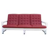 White Lacquered 1960s Couch