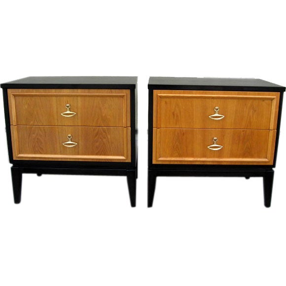 Pair of 2 Tones Night Stands by Dixie Manufacture