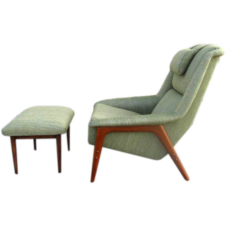 Lounge Chair and Ottoman by DUX