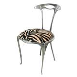Sexy polished aluminum Italian Cafe chair