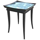 BLACK LACQUER CHINESE CIGARETTE TABLE BY PAUL FRANKL