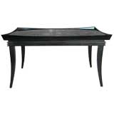 BLACK LACQUER CHINESE SIDE TABLE BY PAUL FRANKL