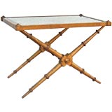 Regency style X-base tray table