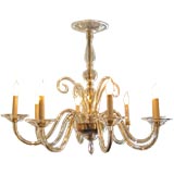 Vintage German Art Deco style Crystal Chandelier