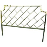 Hollywood Regency Brass Headboard