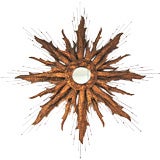 Large Sunburst Mirror  in the style of Tony Duquette