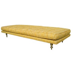 MidCentury Daybed with Sculptural Brass legs