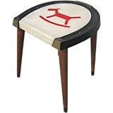 Folk Art Horseshoeing Stool