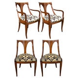 Set of Ten Regency style Dining Chairs by Kindel