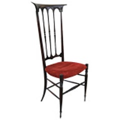 Rare High Back Wood Chiavari Chair 12