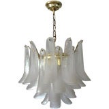 Murano Glass Petal Chandelier by Mazzega