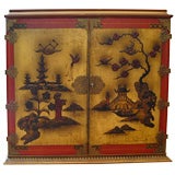 Chinoiserie Cabinet with Figural Decoration