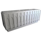 White Lacquer Sculptural Front Sideboard White Lacquer Sculptural Front Sideboard