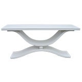 White Lacquer Console by Steve Chase