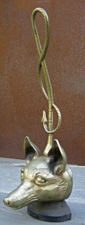 Life Size Bronze Fox Head Doorstop