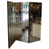 70's Beveled Mirror Screen from I. Magnin, San Francisco