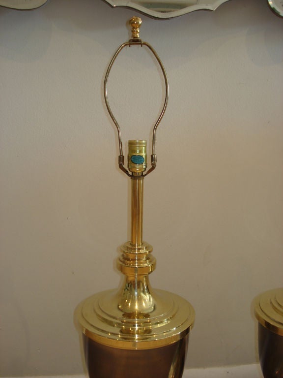 American Pair of  Urn Table Lamps by Stiffel.