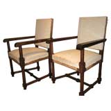 Rare Pair of Armchairs By Jacques Adnet.