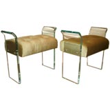 Pair of Lucite Stools/Benches.