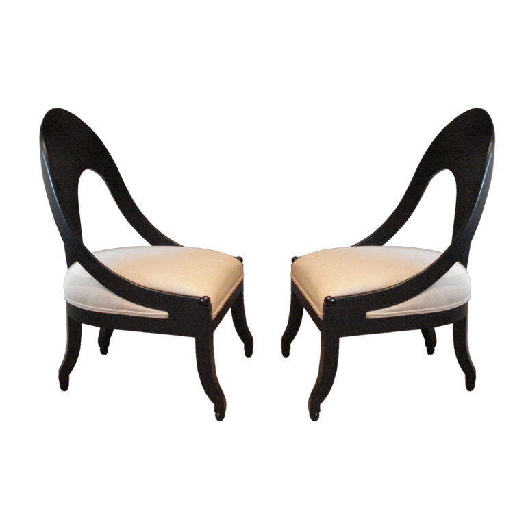 Pair of Spoon Back Chairs.