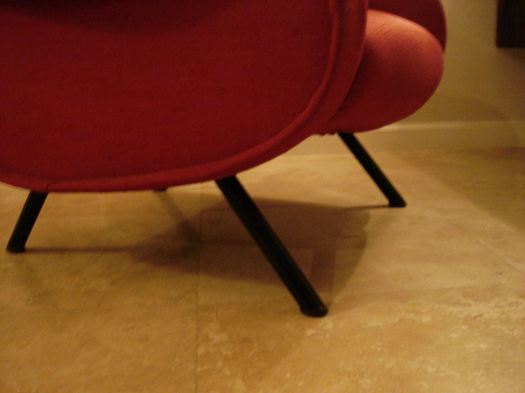 Pair of Lady Zanuso Lounge Chairs.
