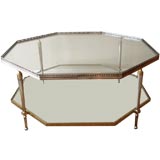 Two Tiers Octagonal Coffee Table.