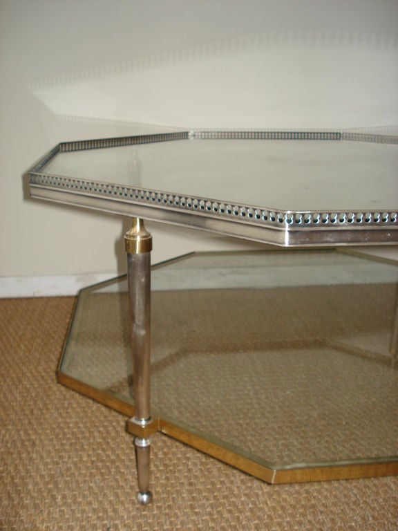 Two Tiers Octagonal Coffee Table.