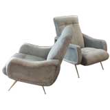Pair of Italian 1950`s Lounge Chairs.