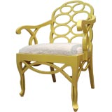 Single Frances Elkins Loop Armchair.