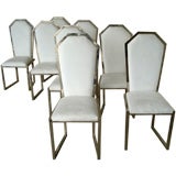 Set of 8 Chrome Chairs.