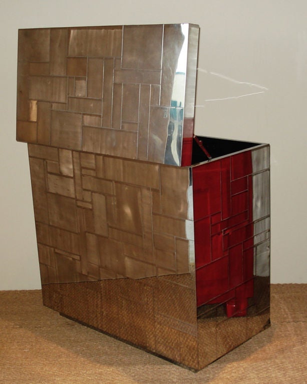 Late 20th Century Cityscape Bar/Cabinet by Paul Evans.