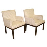 Pair of Brass Armchairs by Mastercraft.