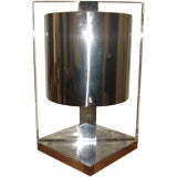 Amazing Single Lucite & Chrome Lamp.