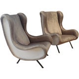 Pair of "Signore" Lounge Chairs by Marco Zanuso.