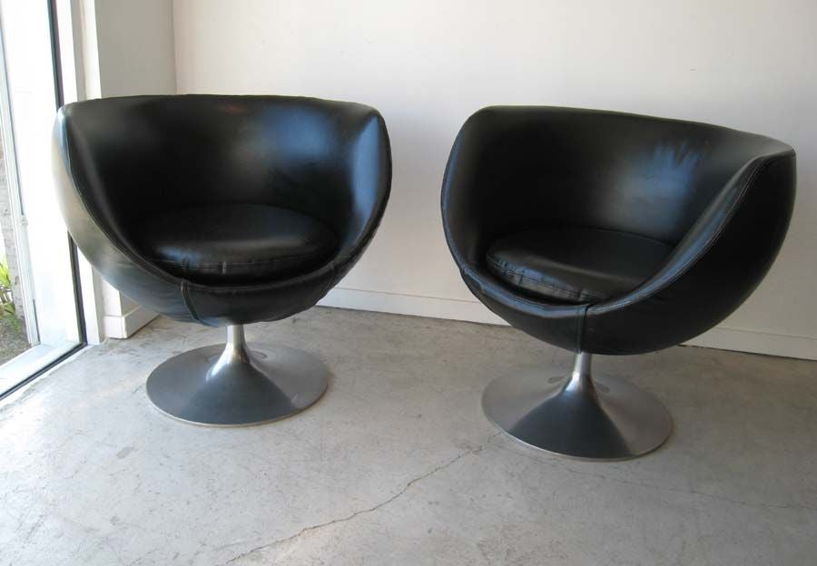 SWEDISH 1950s TUB OVERMAN LOUNGE CHAIRS 1