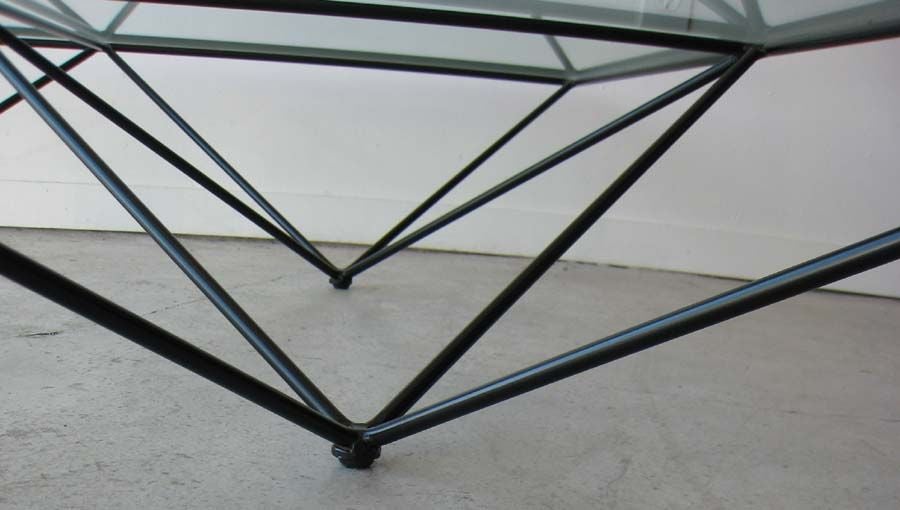 20th Century Mid-Century Modern Italian Paolo Piva Metal / Glass Alanda Table