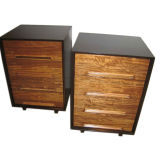 1950s 2-TONE CABINETS BED SIDE TABLE Used 1950s 2-TONE CABINETS BED SIDE TABLE