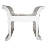 HOLLYWOOD REGENCY SCULPTURAL VANITY STOOL