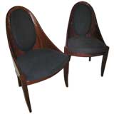 FRENCH ART DECO STYLE CHAIRS
